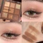 Bảng Phấn Mắt Màu Nâu Trung Tính Matte & Shimmer & Glitter Eyeshadow Thích Hợp Cho Tiệc Cưới Thường Ngày