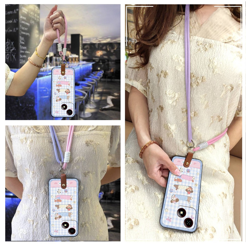 Ốp Điện Thoại Chống Thấm Nước Đeo Ngang Cho ZTE Blade A35E TPU Bọc Toàn Bộ Chống Va Đập Chống Bụi Bẩn Dây Chống Sốc Silicon Bảo Vệ Thiết Kế Thời Trang Ốp Lưng Graffiti Bền Đẹp Dễ Thương