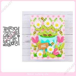 Bộ Hoa Thép Carbon Cắt Khuôn Sổ Lưu Niệm Dập Nổi Khắc Bản Mẫu DIY Album Ảnh Thiệp Chúc Mừng Cắt Chết Giấy Nghệ Thuật