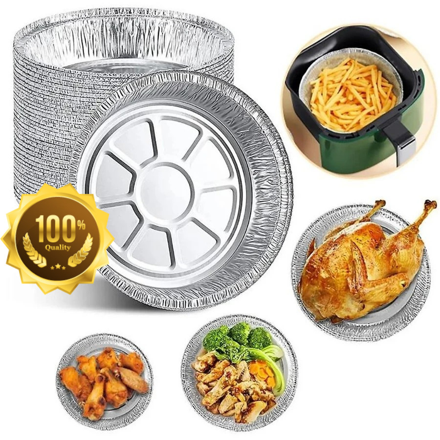 Combo 50 Bát bạc nồi chiên không dầu size 22cm - 19cm, giá rẻ dùng cả tháng