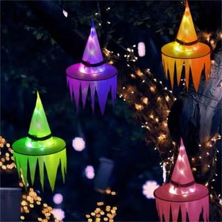 [Đến 3-5 ngày] Mũ ma có răng cưa Halloween có đèn LED | 1 / 5 Chiếc Mũ Dự Tiệc Phát Sáng Cho Trang Phục, Trang Trí Cây & Tiệc Chủ Đề Phù Thủy - Có 5 Màu Tùy Chọn