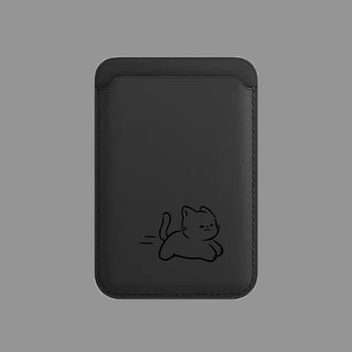 Hộp đựng thẻ cặp đôi họa tiết mèo và cá cho iPhone 17promax 17pro 16pro16prmax 15pro 15promax 14 14promax 14pro