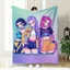 ST2 KPop Demon Hunters Pháp Len Chăn In Đa Năng Chăn Phòng Ngủ sofa Chăn TS2