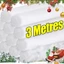 Chăn tuyết nhân tạo lông tơ 300cm cho cây thông Noel, Thảm tuyết sợi thân thiện với da, Tấm che tuyết trang trí tiệc mùa đông có thể tái sử dụng