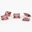 5A Rhodolite Màu Hình Chữ Nhật Cubic Zirconia 15 / 30 Chiếc 3x5mm ~ 8x10mm Rời CZ Đá Trang Sức DIY