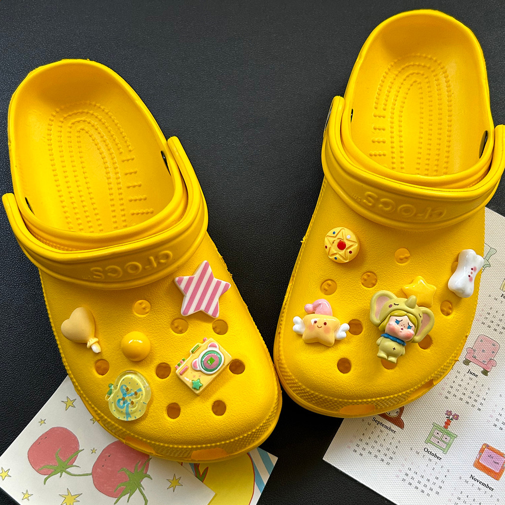 Phụ Kiện Hoa DIY Dễ Thương Pop Mart Cho Crocs Cao Cấp Có Thể Tháo Rời