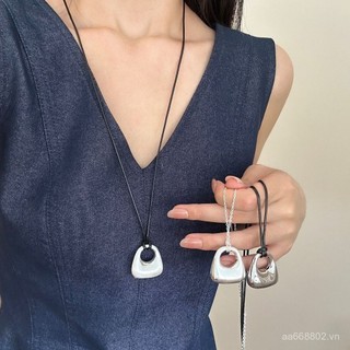 🌟 Chuyền Bạc Mặt Đơn Giản Cao Cấp, Dây Có Thể Điều Chỉnh, Phụ Kiện Thời Trang Cho Nữ BWKR