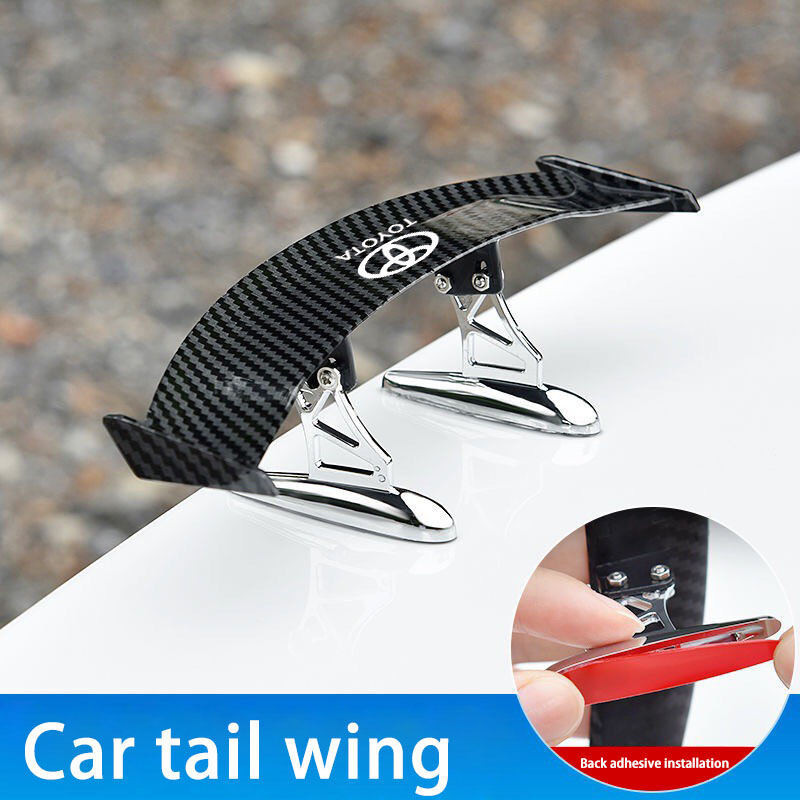 Toyota Vios Chúc Hilux Yaris Rush GR Innova Veloz Fortuner Alphard Altis Camry Harrier Xe Mini Đuôi Cánh Sợi Carbon Nhìn Mini Sửa Đổi Cánh Đuôi Mô Hình Cánh lướt gió phía sau tự động
