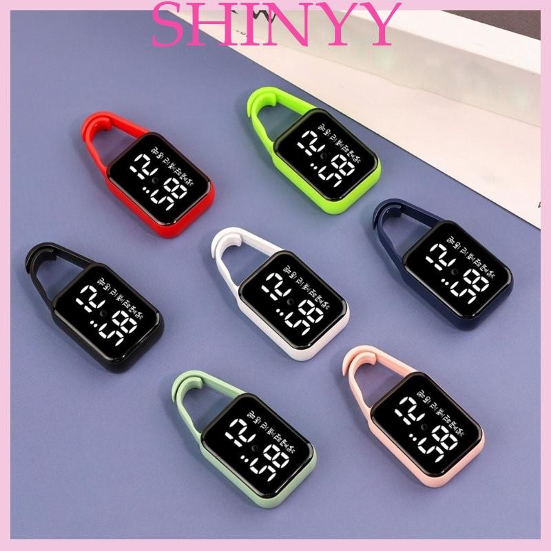 SHI Led Điện Tử Treo Đồng Hồ Đèn Ngủ Chống Thấm Nước Cảm Ứng Kỹ Thuật Số Đồng Hồ Nam Móc Khóa Đồng Hồ Bỏ Túi