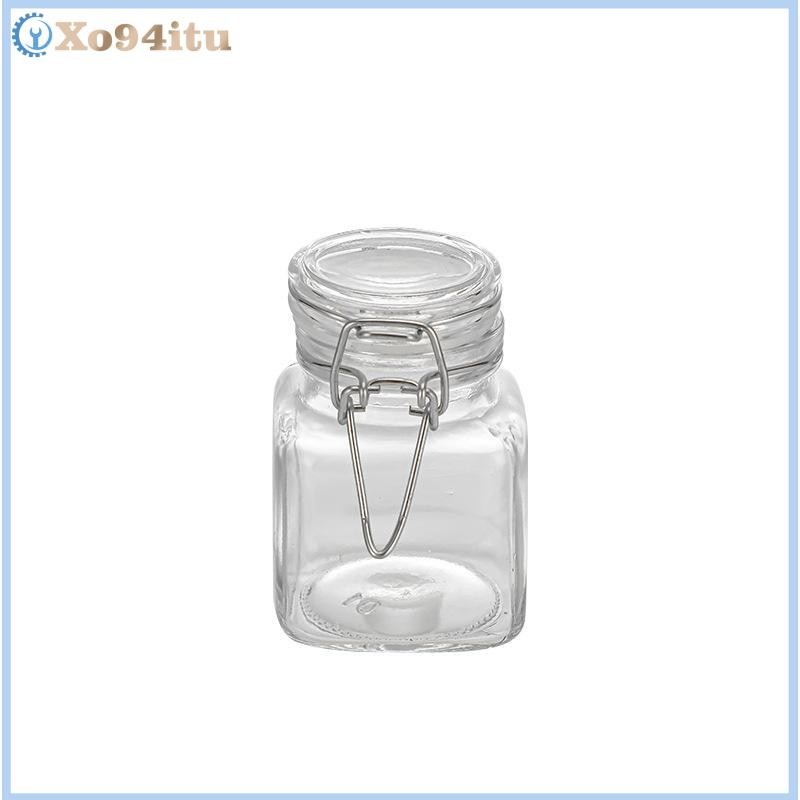 XOITU 50 / 100ml Chai Thủy Tinh Kín Bình Cho Nhà Bếp Thực Phẩm Dưa Hấu Trái Cây Đóng Hộp Trong Suốt Miệng Lớn Mứt Chai Bảo Quản Bình Hộ Gia Đình VN