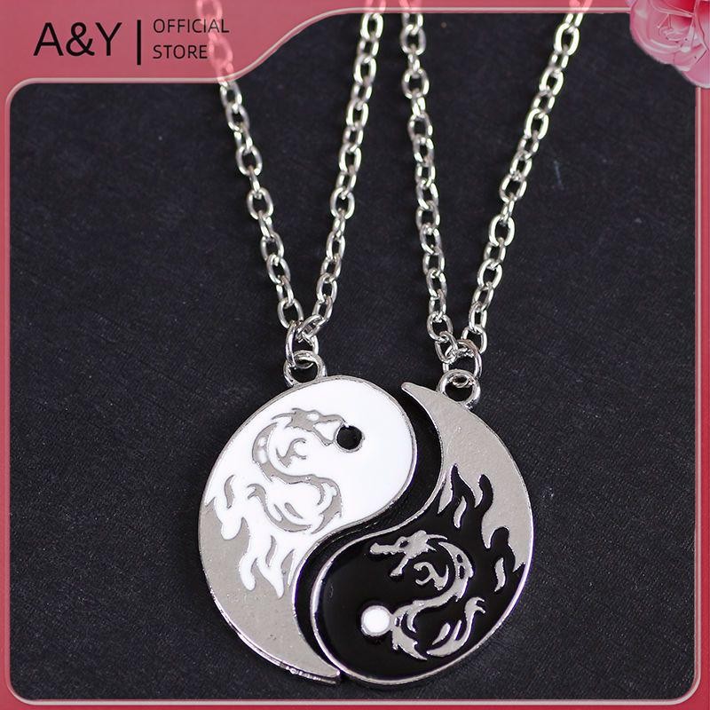 A&amp;Y - Cặp Đôi Vòng Tay Điều Chỉnh Hình Rồng Âm Dương, Perfect Quà Tặng Ngày lễ tình nhân