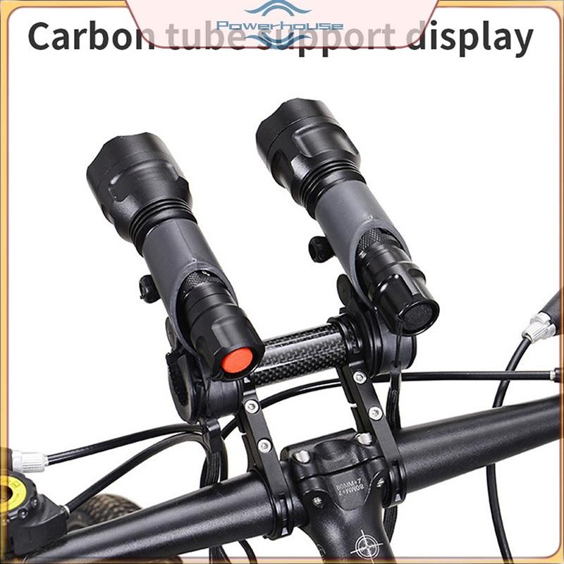 Tay Cầm Điện Hợp Kim Sợi Carbon Mở Rộng Giá Đỡ Đèn Pha Xe Đạp Gắn Thanh Giá Đỡ Máy Tính Hỗ Trợ Xe Đạp Đường Bộ.