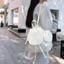 Ba lô nắp dây rút nghệ thuật Hàn Quốc