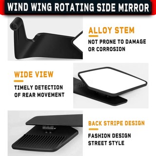 Gương Rizoma SM1 - Stealth Naked Max Cho SH / Vespa / PG1 / XSR / CB / Z1000 / Duke 790 / Ducati Mặt Kính Trắng Góc Rộng