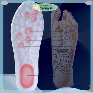 ZMONH Độ Đàn Hồi Cao Su Thể Thao Đế Lót Giày Mềm Hỗ Trợ Vòm Đế Chỉnh Hình Thoáng Khí Khử Mùi Chống Sốc Đệm