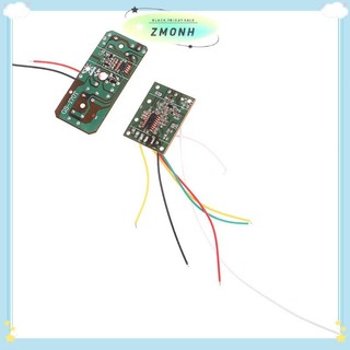 ZMONH 4CH RC Mạch điều khiển từ xa Bộ thu phát PCB Phụ kiện xe hơi RC với hệ thống vô tuyến ăng-ten