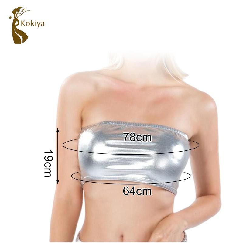 Áo tắm nữ Bandeau Top Camisole quây màu trơn cho âm nhạc