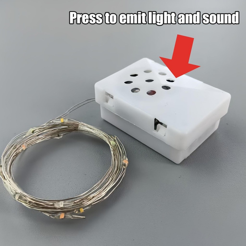 Chúc Mừng Sinh Nhật Hộp Nhạc Hộp Giọng Nói Loa Âm Nhạc Đồ Chơi Đèn LED Dây Trang Trí