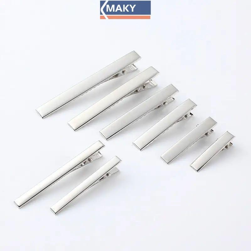 Onetimingcool 50 Chiếc Kim Loại Cá Sấu Kẹp Tóc Nơ Răng Barrette Cá Sấu Kẹp DIY Kẹp VN