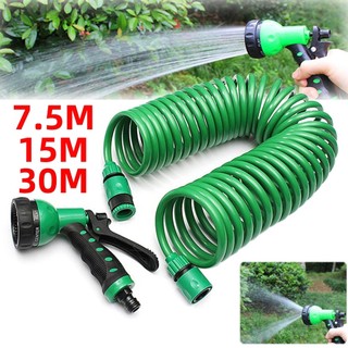 AIMVUKES  Vòi tưới cây đa năng Garden - Vòi xịt nước tưới cây 7 chế độ - Lò xo co giãn chịu áp - Xịt rửa xe đa năng