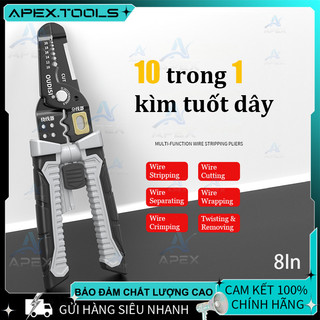 Kìm tuốt dây điện 4mm Thép HSS Lò xo ẩn Đa năng 10 trong 1 Chất lượng cao