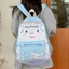 Ba lô Hello Kitty cho bé gái - Túi đi học hoạt hình dễ thương có thiết kế chống trầy xước, Túi mẫu giáo nhẹ