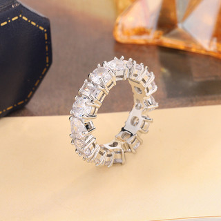 Châu Âu Mỹ ins Nhẫn Trái Tim Tình Yêu Zircon Phong Cách Mới Nữ