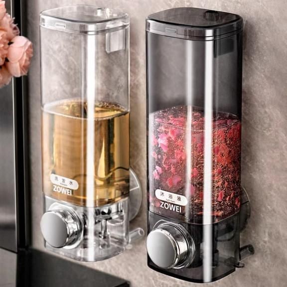 Hộp Đựng Nước Rửa Tay dán tường trong suốt phong cách châu âu sang trọng>FREESHIP<Dụng cụ đựng nước rửa tay