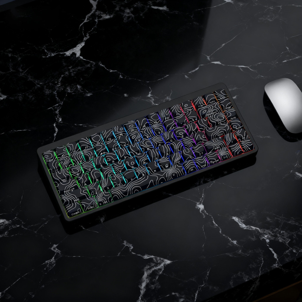 120 phím Cấu hình thấp Keycap màu đen Đường viền năm mặt Thuốc nhuộm phụ PBT Keycaps cho bàn phím cơ | BigBuy360 - bigbuy360.vn
