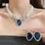 Pháp Thanh Lịch Retro Ngọc Trai Vòng Cổ Bông Tai Bộ Thời Trung Cổ Thiết Kế Bí Ẩn Xương Đòn Dây Chuyền Thời Trang Niche Vòng Cổ 2026-6-11