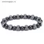 VFZ Hạt Hematite Từ Tính Co Giãn Chăm Sóc Sức Khỏe Vòng Tay Nam Lắc Tay Trang Sức OTE