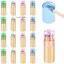 {AKIN} 16 Pa Mini Vẽ Bút Chì Màu Có Mài 12 Colrs Mini Vẽ Bút Chì Bộ 3.3 Inch Ngắn Màu Mỡ Bút Chì Trong Tube Co {a}