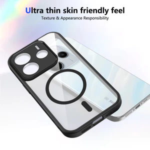 Ốp lưng Redmi Note 14 5G Vỏ từ tính trong suốt mờ cho ốp điện thoại Redmi Note 14 4G