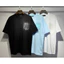Chất Lượng Cao Đường Phố Cao Phong Cách Mới Rời Sợi Đôi Cotton Nóng Kim Cương In Hình Cotton Nguyên Chất Áo Thun Tay Ngắn
