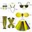 Bộ trang phục ong BRBRAA, Ăng-ten thả đầu gối sọc Băng đô Trang phục Bumblebee, Váy Tutu hoàn chỉnh màu vàng Bộ trang phục hoàn chỉnh Bộ trang phục ong Sân khấu khiêu vũ Cosplay
