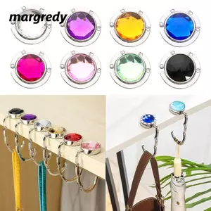 Móc túi đựng máy tính để bàn MARGREDY, Móc treo túi xách gấp, Móc treo bàn bằng kim loại bền bỉ Tiết kiệm không gian Ví cầm tay cho bàn làm việc