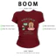 BOOM Áo Baby Tee Nữ Cotton Ôm Body-Áo Thun Ngắn Tay Y2K In Hình PhongCách Mùa Hè, Cổ Tròn Hàng Đầucách hàn quốc phong246