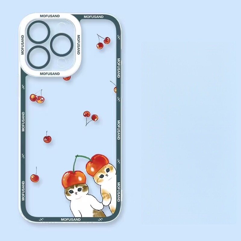 Ốp điện thoại hình bánh chanh Mofusand Shark Cat ngộ nghĩnh cho Honor X8D X7D X9D X6C X8C X9A X9B X7B X8B Magic 7 Lite Honor 90Lite Ốp lưng silicon mềm trong suốt