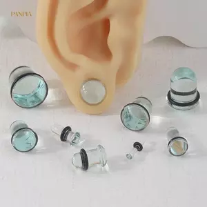 PNPIA- 2 Chiếc Kính Đo Tai Bộ Kéo Dài Ngắn Côn Mở Rộng 1.6-16mm Kéo Dài Tai Đường Hầm Và Phích Cắm Cơ Thể Xuyên Trang Sức