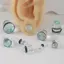 PNPIA- 2 Chiếc Kính Đo Tai Bộ Kéo Dài Ngắn Côn Mở Rộng 1.6-16mm Kéo Dài Tai Đường Hầm Và Phích Cắm Cơ Thể Xuyên Trang Sức