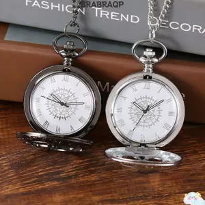 Đồng hồ bỏ túi BRBRAA, Vòng cổ đồng hồ chuyển động thạch anh Steampunk, Thiết kế cổ điển Con trỏ hiển thị lật rỗng Dây chuyền đồng hồ Quà tặng tốt nhất