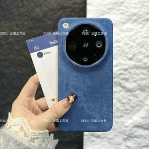 Thích hợp cho oppoFindX9ultra Vỏ điện thoại Denim Họa tiết Half Edge PC Hard Case