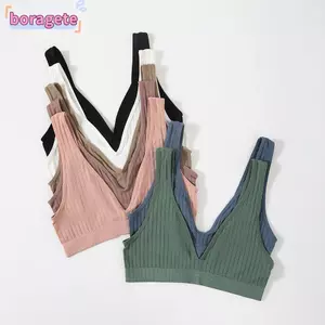 BORAGETE Áo Bralette Ngủ Nữ Bé Gái Lưng Đẹp Yoga Áo Vest