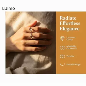 LUImo Mạ Bạc Quả Bóng Lớn Mở Vòng Pha Lê Có Thể Điều Chỉnh Sáng Bóng Không Gây Dị Ứng Trang Sức Cho Tốt Nghiệp Quà Tặng Mặc Tiệc Hàng Ngày SBS