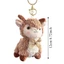 QEARY Tân Cương Búp Bê Cừu Cho Bé, Cừu Mặt Trần PP Cotton Cừu Nhỏ Móc Khóa, Văn Hóa Truyền Thống Kawaii Dễ Thương DIY Cừu Móc Khóa Xe Ô Tô Mặt Dây Chuyền