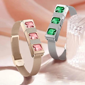 Không Màn Hình Thông Minh Tập Thể Dục Không Màn Hình Theo Dõi Sức Khỏe Nhịp Tim Giấc Ngủ Vòng Tay Thể Thao Chống Thấm Nước Pin 20- 30 Ngày