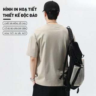 COD (Giao hàng trong 24 giờ)Áo Thun Nam Cotton Mùa Hè 2025 – Thiết Kế Rộng Rãi, Thoải Mái, Phong Cách Trẻ Trung