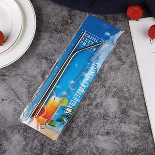 Ống Hút Inox Uống Cà Phê Trà Sữa Ống Uống Trực Tiếp Hộ Gia Đình Màu Khuỷu Tay Kim Loại Ống Hút