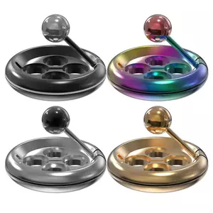 Fidget Đồ Chơi Kim Loại Đầu Ngón Tay Vui Nhộn Sưu Tập Tiện Ích Bốn Lỗ Fidget Xoay Đồ Chơi Dự Tiệc Ủng Hộ Cho Trẻ Em Thanh Thiếu Niên Người Lớn sonlekvn