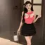 Áo Vest dệt kim thiết kế nơ nữ mùa hè Slim-fit Áo khoác ngoài không tay nhỏ